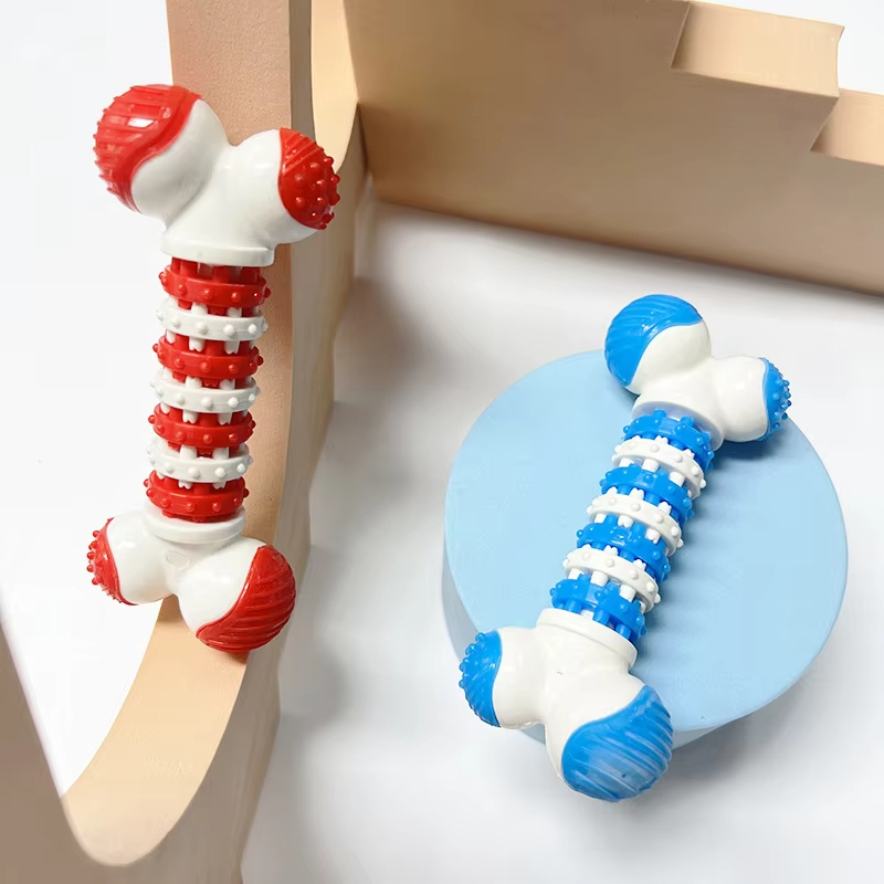 Blue-Indestructible Dog Chew Toys Custom Pet Chew Toys Natural Rubber Dog Toys For Aggressive Chewers 1
