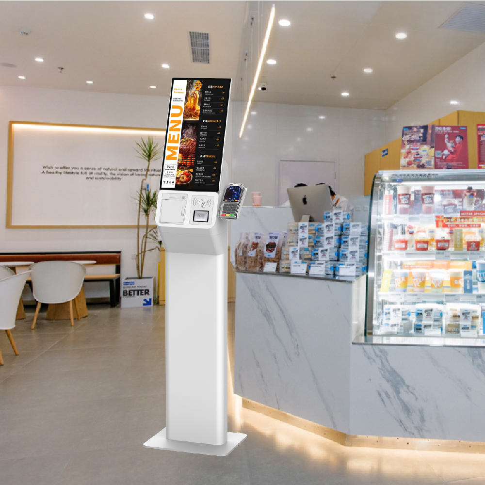 Antistaub-Innenkassen-Kiosk, der sehr gut auf den QR-Scanner für Kreditkarten reagiert1733207622495421 1