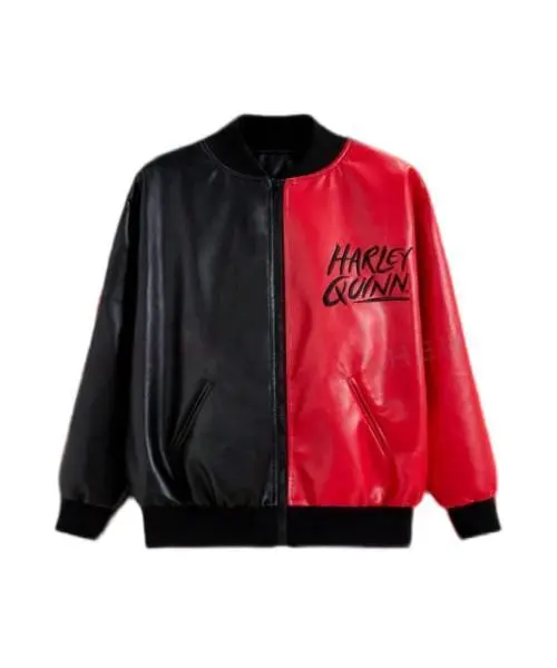 Black and Red Stitched Bomber Jacket 1