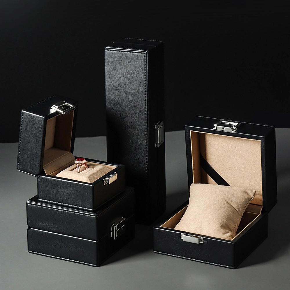 Classic Black PU Jewelry Packaging Box 1