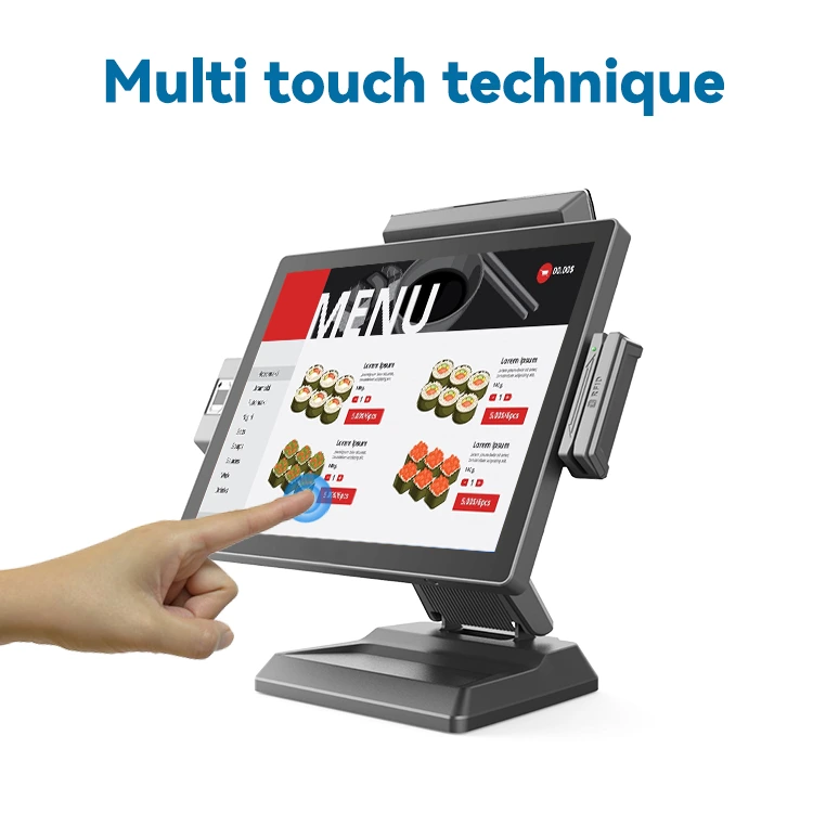 Registratore di cassa digitale Android 9.0 64+4g tutto in un ristorante pos Sistemi pos 15 cassiere touch screen 1
