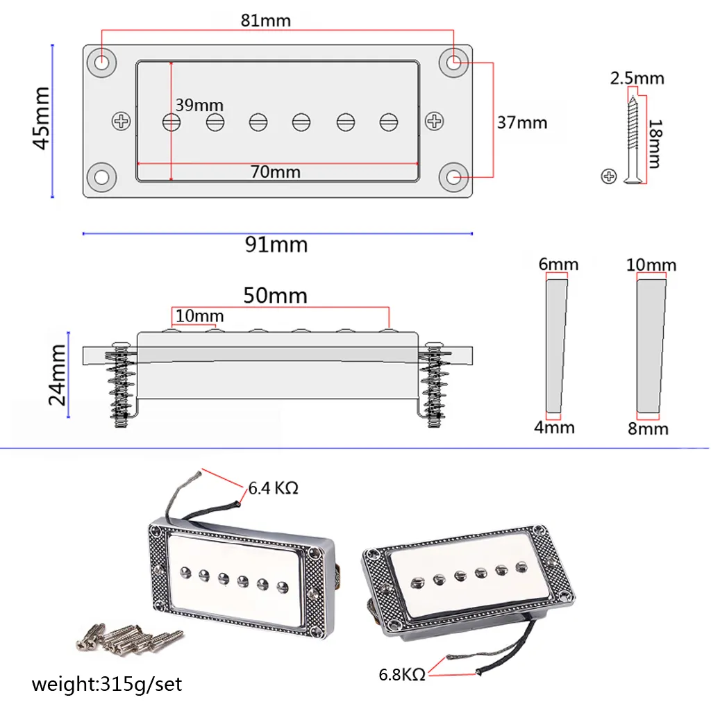 Guitar Pickup T/T by Guge Instruments,Alnicov 7
