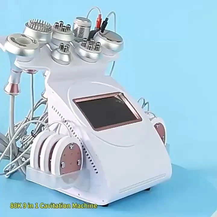80k ultrasonic radio frequency cavitation machine 9 in 1 for beauty salon 1