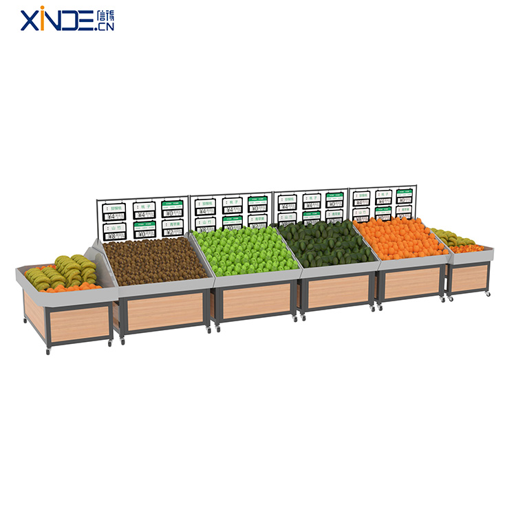 Estante de frutas del supermercado XINDE 4