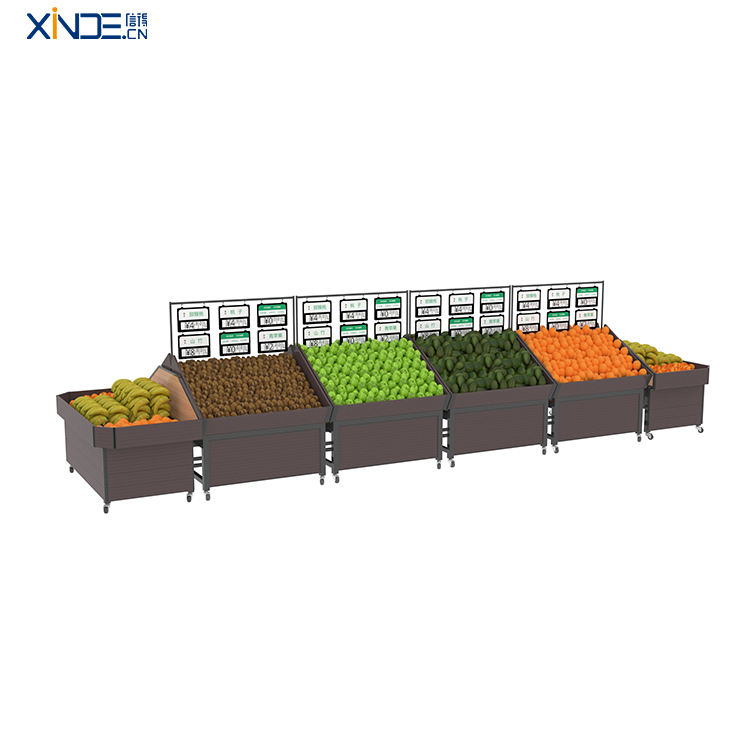 XINDE رف رفوف الخضار والفواكه 2