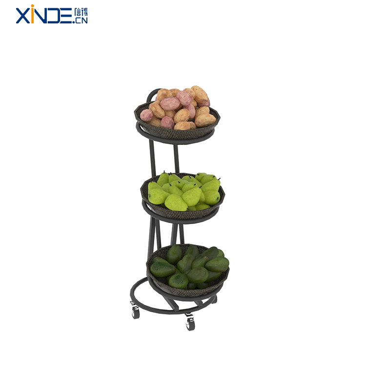 XINDE رف رفوف الخضار والفواكه 5