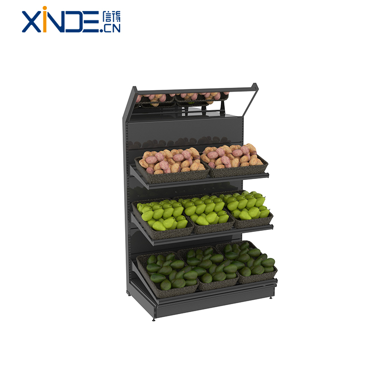 XINDE رف رفوف الخضار والفواكه 4