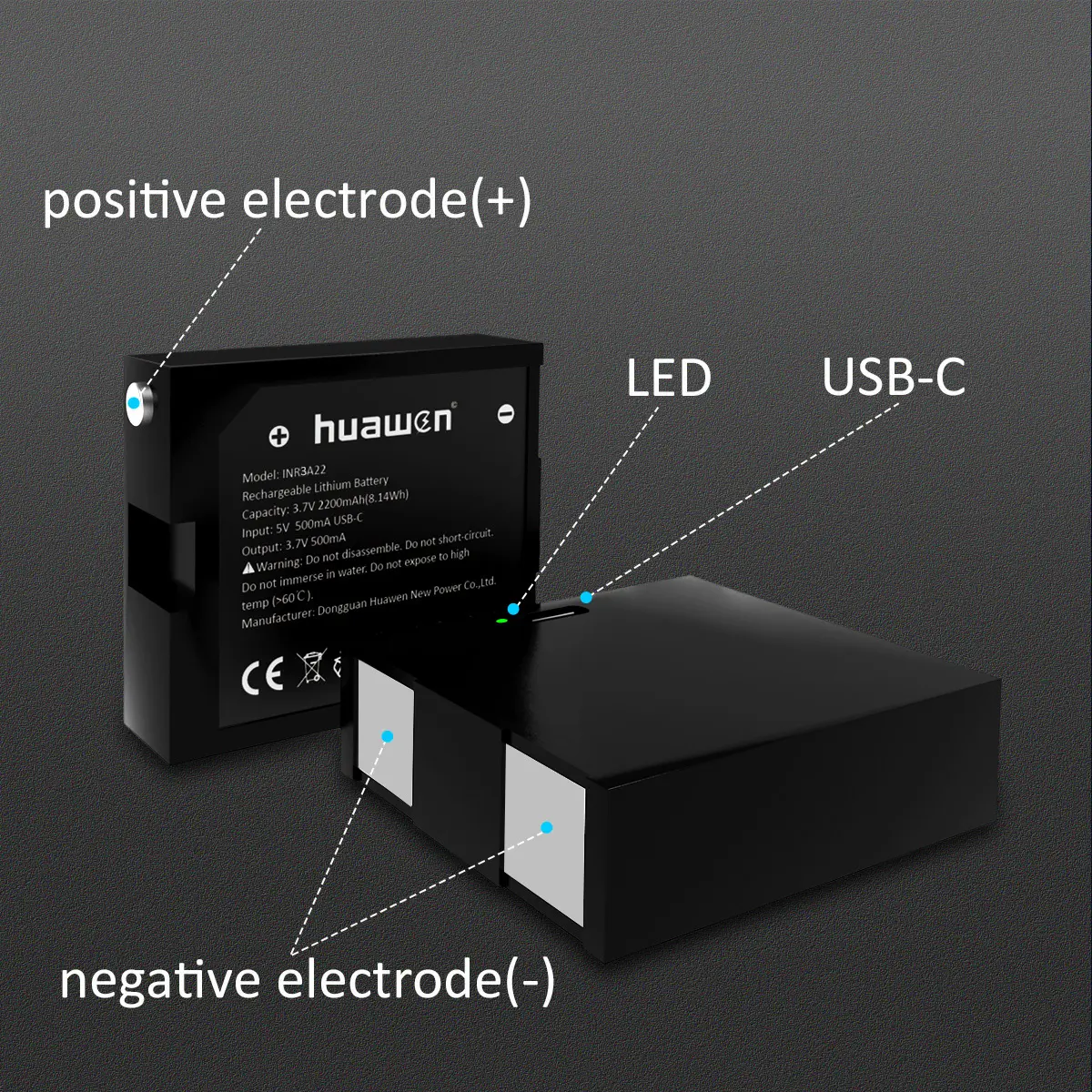 12v 12ah Battery - - Huawen 3