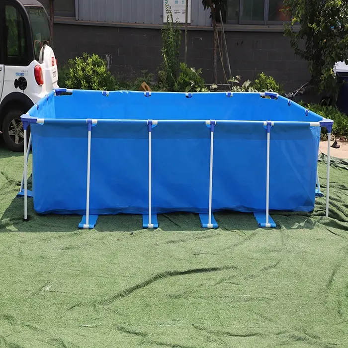 Venta de fábrica, piscina con soporte rectangular, piscina con soporte para exteriores, piscina familiar 2