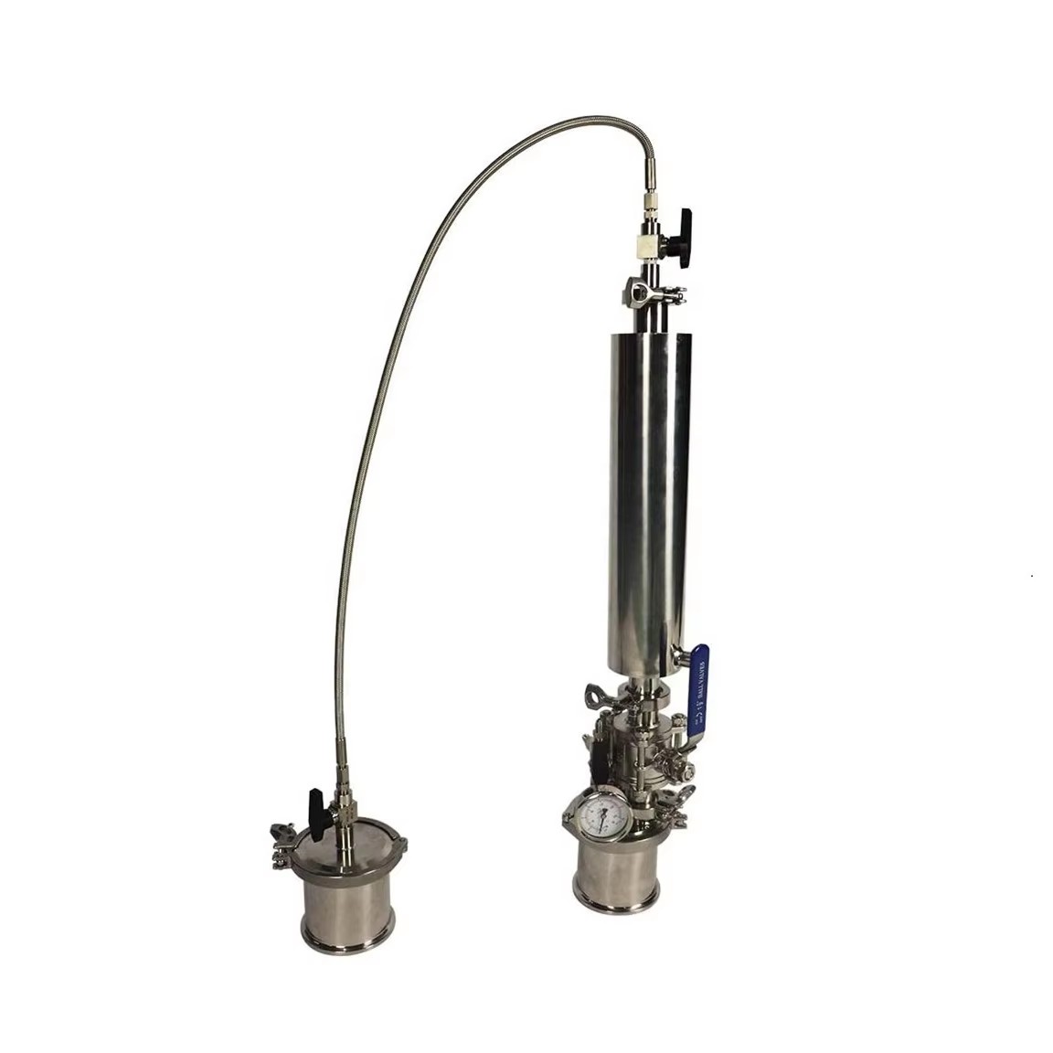High Safety Industrial Extractor 0.25LB Automatic Closed Loop Convenient Efficient Liquid Plant Leaf Extraction Pressure Vessel 1