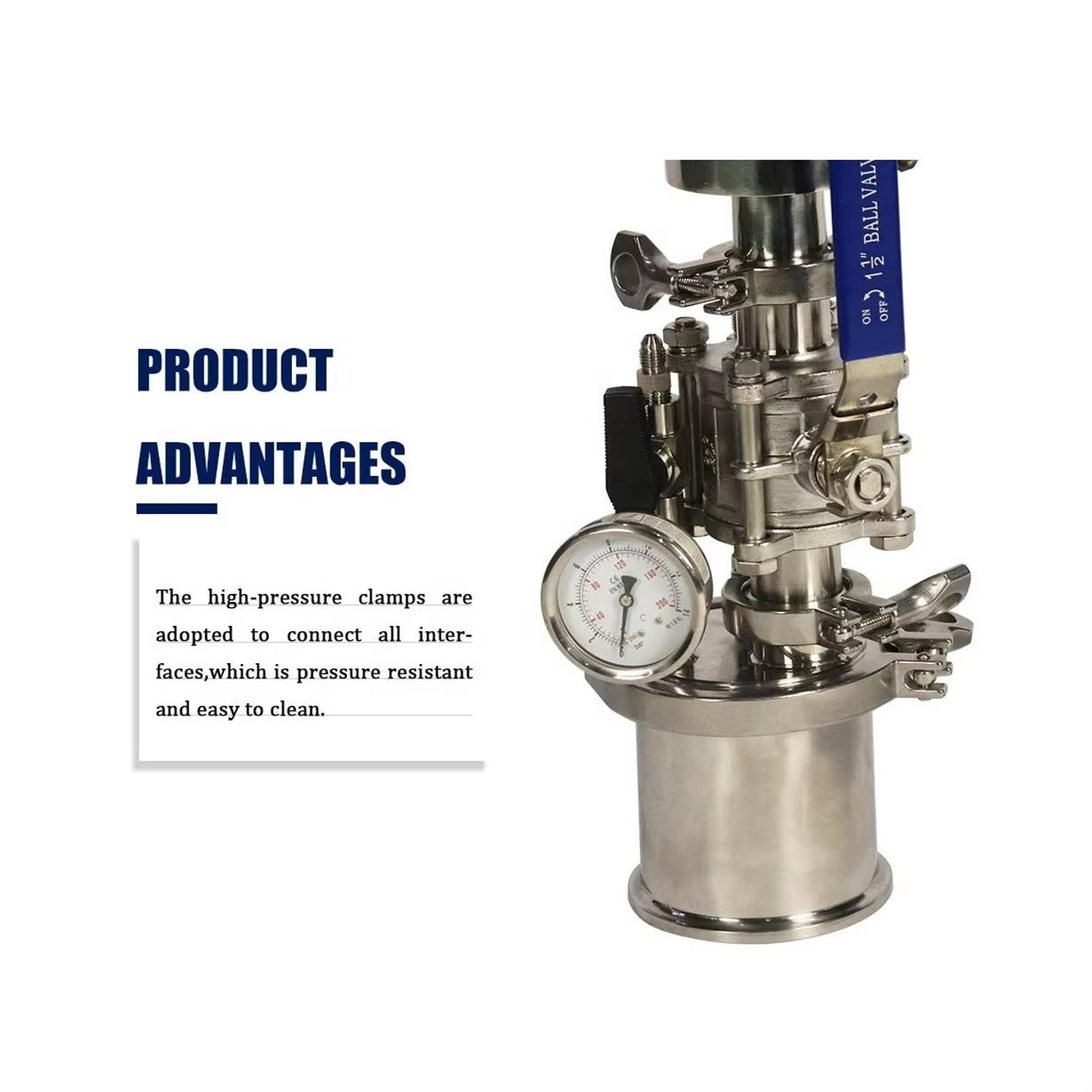 High Safety Industrial Extractor 0.25LB Automatic Closed Loop Convenient Efficient Liquid Plant Leaf Extraction Pressure Vessel 5