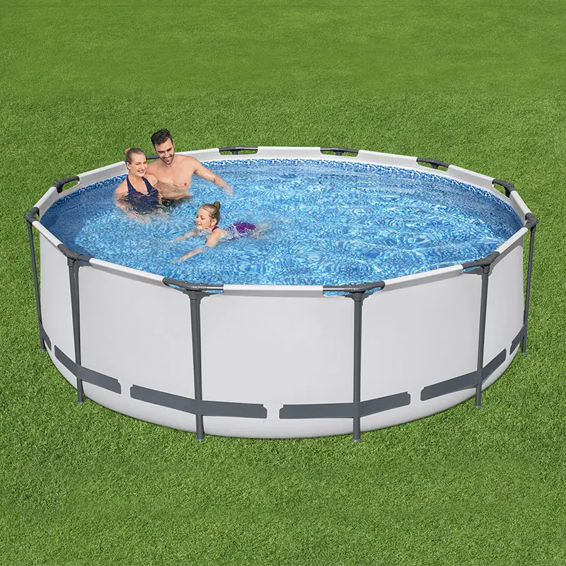 Piscina fuori terra in PVC 3,05 mx 76 cm Piscina esterna in acciaio per famiglie numerose & Accessori Piscina gonfiabile 3