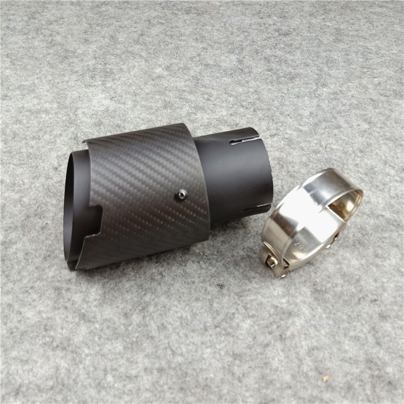 New Design 4-Slots Akrapovic Exhaust Pipe Tip Car Universal Muffler Tailpipe 7