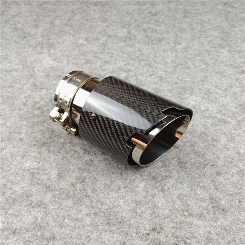 New Design 4-Slots Akrapovic Exhaust Pipe Tip Car Universal Muffler Tailpipe 3