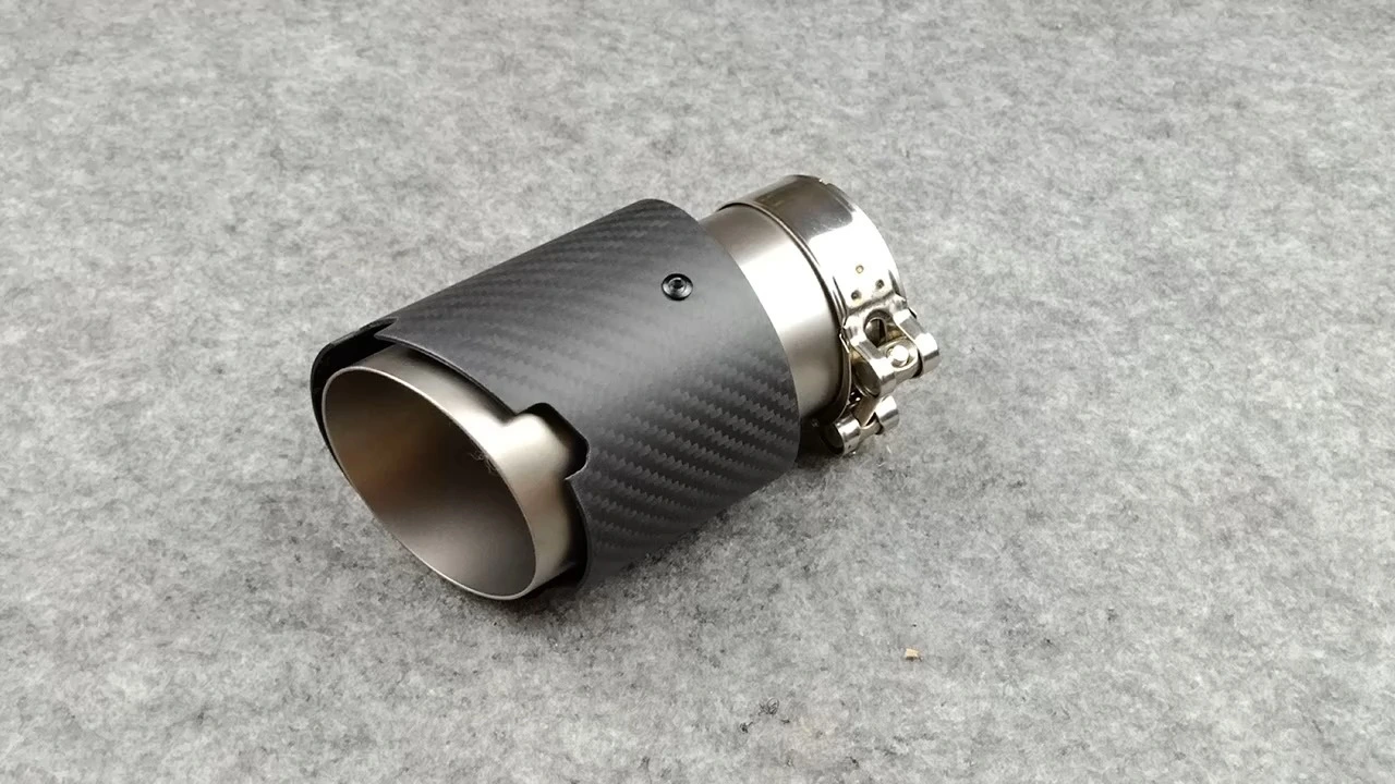 New Design 4-Slots Akrapovic Exhaust Pipe Tip Car Universal Muffler Tailpipe 1