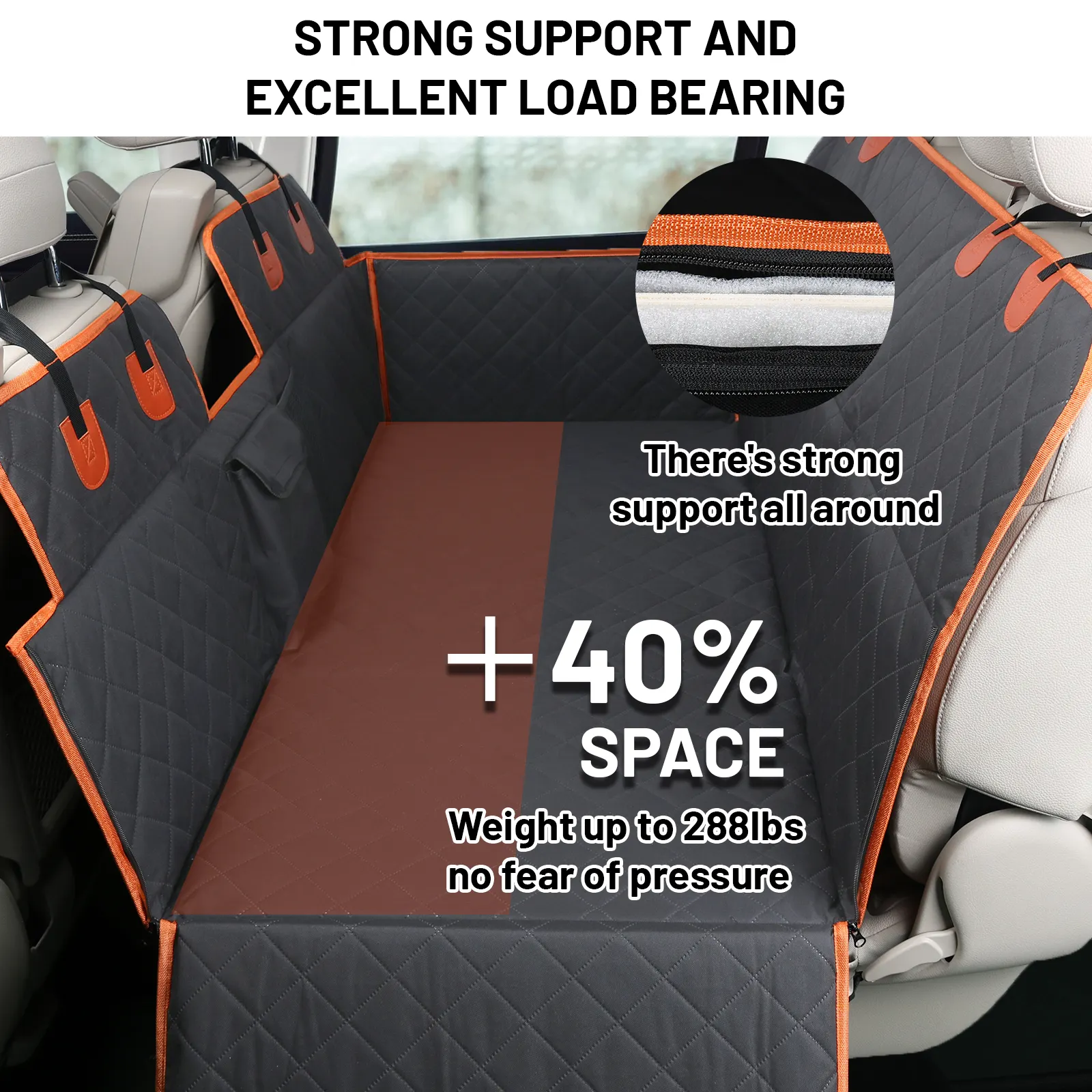 Waterproof Back Seat Cover for Dogs Sanan Factory Direct Supply 3