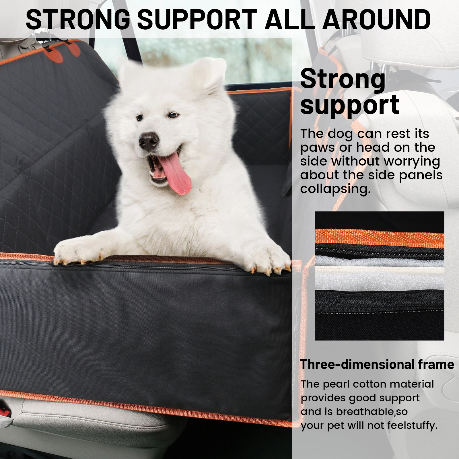 Waterproof Back Seat Cover for Dogs Sanan Factory Direct Supply 2