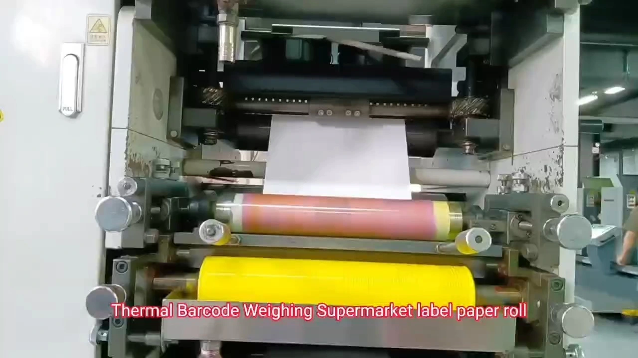 Rouleau de papier de code à barres thermique d'étiquette d'échelle pour le supermarché de haute qualité 1