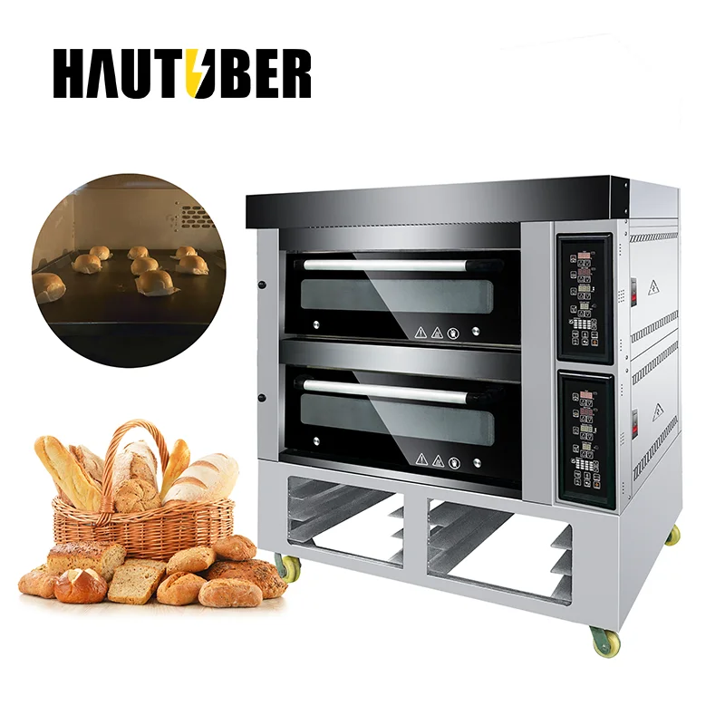 Bakery Commercial Deck Oven Gas Electric Food Pizza Oven With Steam 1