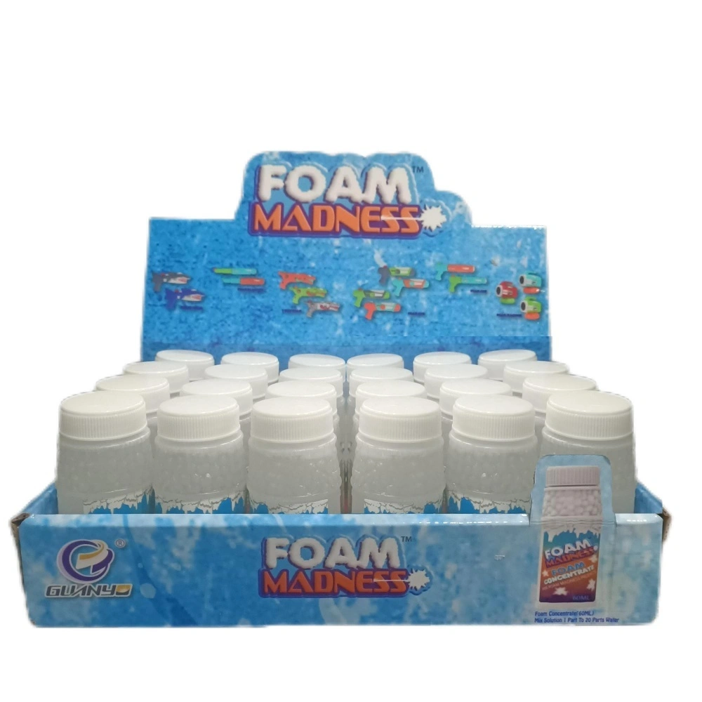 Gran oferta 1:20 líquido de alto concentrado 60 ml agua de burbujas para todas las máquinas de burbujas juguete de plástico de playa de verano 1