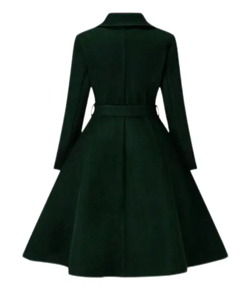 Wool Blend Trench Coat Womens Wholesale - DZX Apparel 3