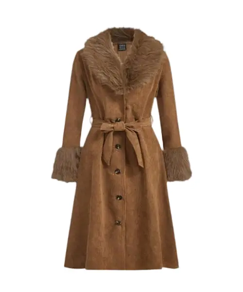 Black Faux Coat Womens Wholesale - DZX Apparel 2