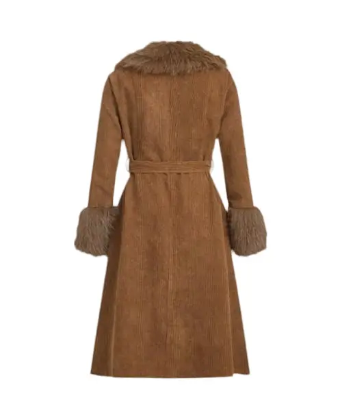 Black Faux Coat Womens Wholesale - DZX Apparel 3