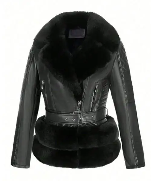 Womens Faux Leather Jacket Red Wholesale - DZX Apparel 2