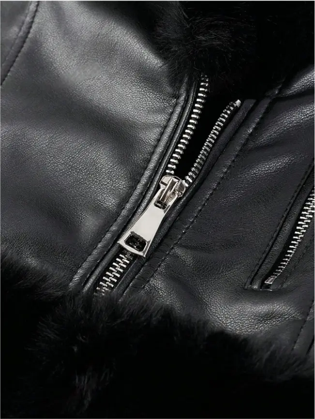 Womens Faux Leather Jacket Red Wholesale - DZX Apparel 5