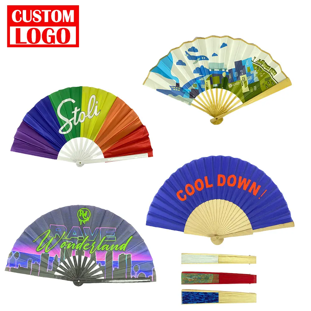 Introducing The Custom Promotional Gift Folding Hand Fan: The Perfect Summer Marketing Tool 1