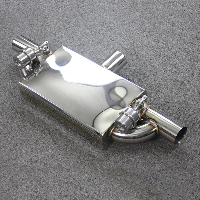 Automobile Universal Exhaust Muffler T Valve Modified Sound 51mm63mm70mm76mm 2