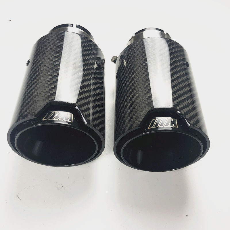 Silver/Matte/Black Exhaust Pipe Muffler Tip For BMW Universal Car Length 170MM 7