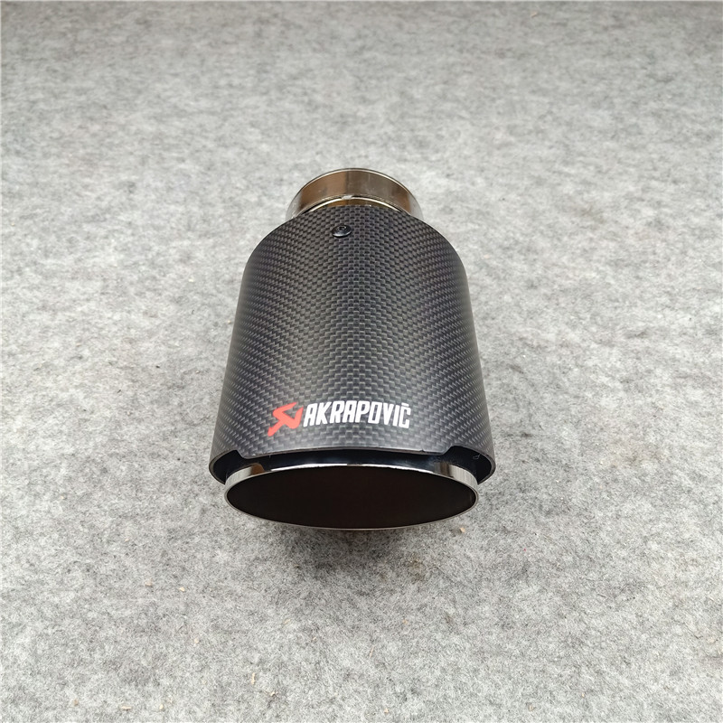 AKRAPOVIC Carbon Exhaust Pipe Muffler Tailpipe Universal Car 2