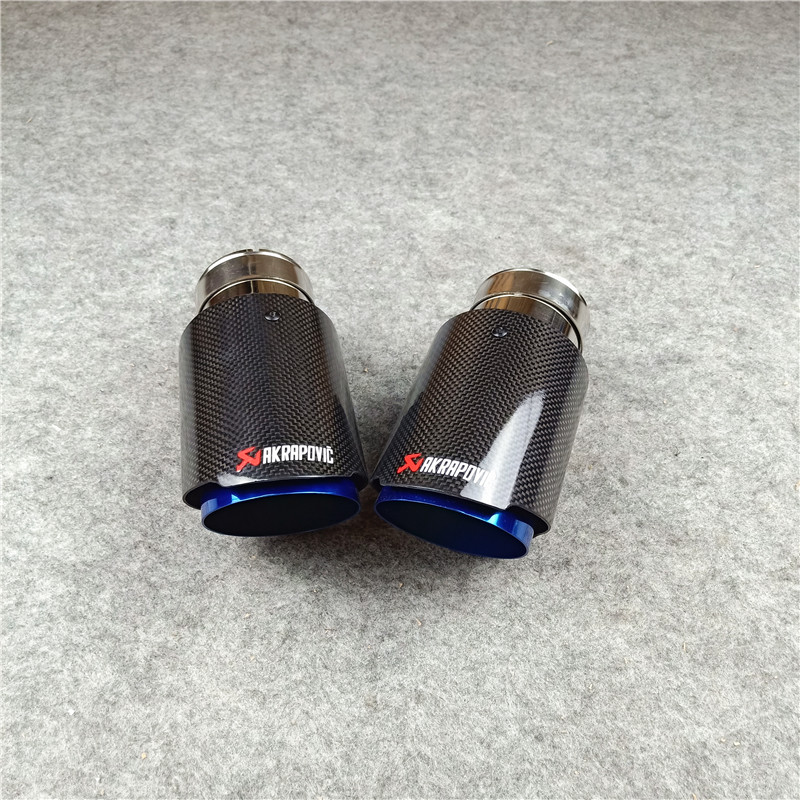 AKRAPOVIC Carbon Exhaust Pipe Muffler Tailpipe Universal Car 5