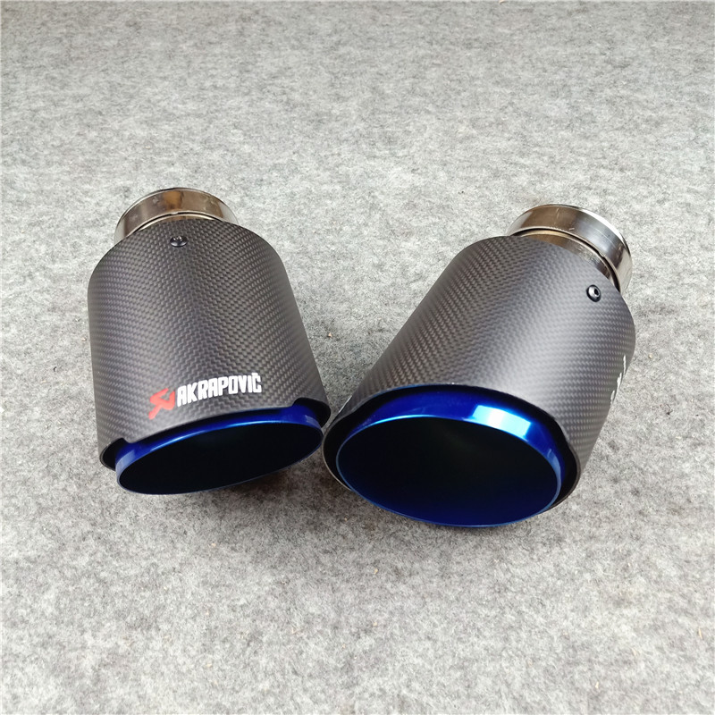 AKRAPOVIC Carbon Exhaust Pipe Muffler Tailpipe Universal Car 6