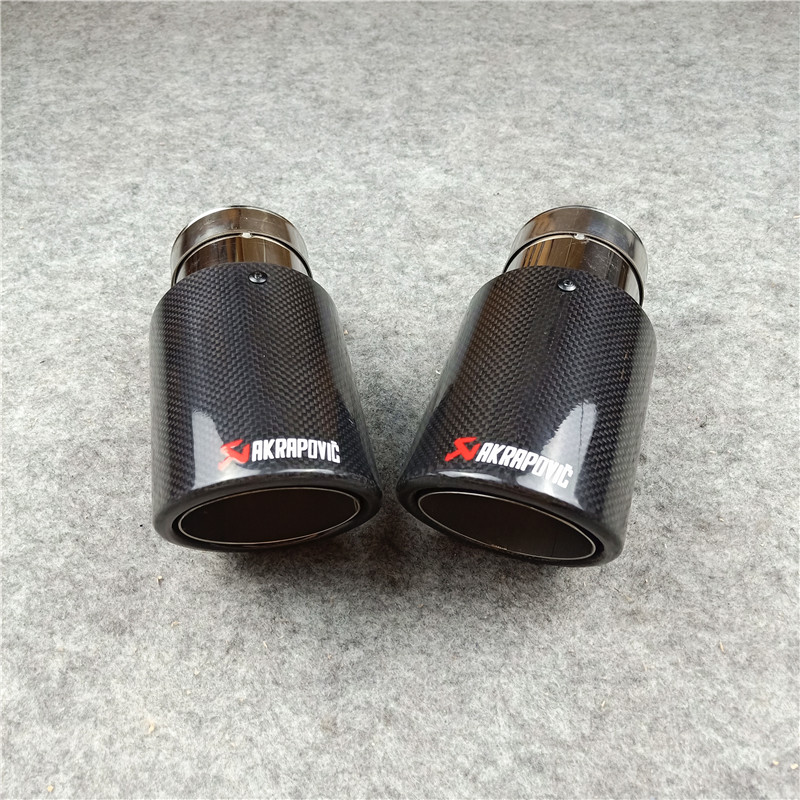 AKRAPOVIC Carbon Exhaust Pipe Muffler Tailpipe Universal Car 7