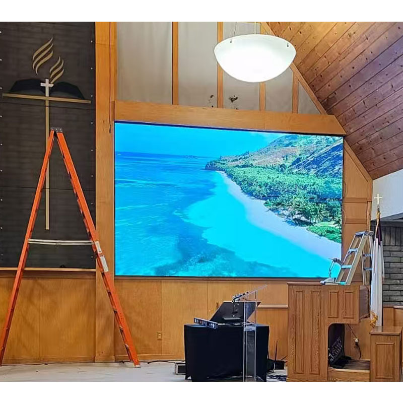 Lecede Indoor P1.86 LED Wall Screen para la iglesia