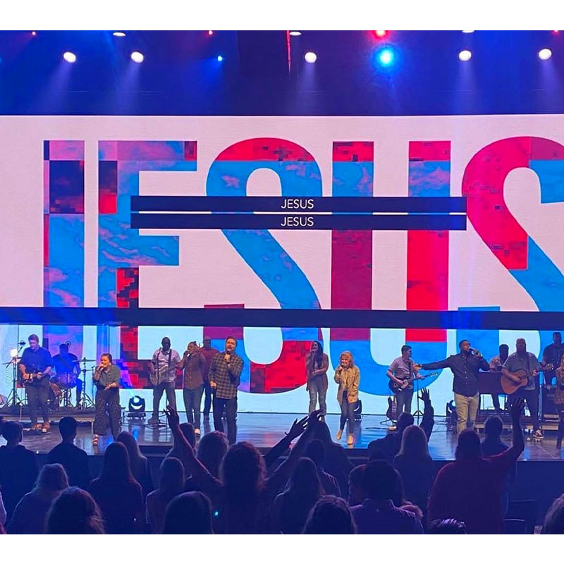 Lecede Indoor Led Video Wall para actividades de la iglesia grandes eventos