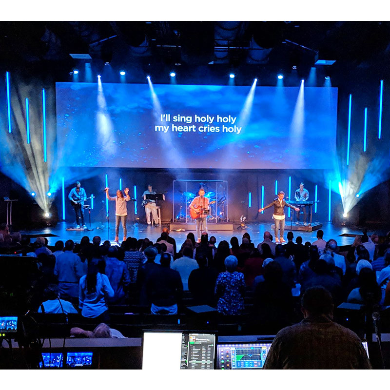 Pantalla de publicidad en interiores Pantalla LED para eventos de la iglesia