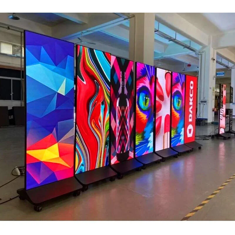 Led Poster Display P1.86 Standing Advertising For Events 1
