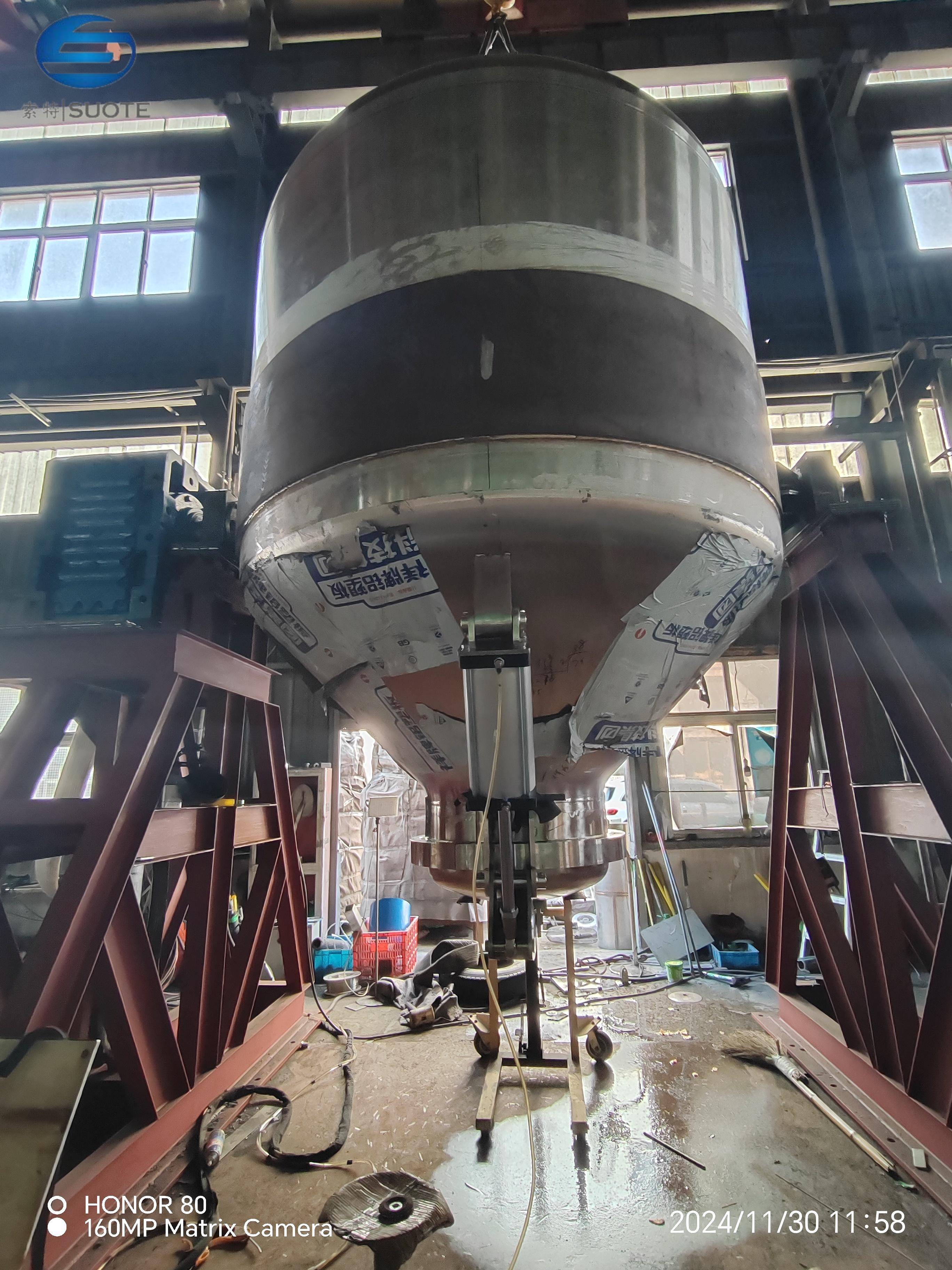 Customized 10T Continuous Stirred Tank Reactor New Industrial Design for Liquid Medium for Farm Industries Motor Core Component 2