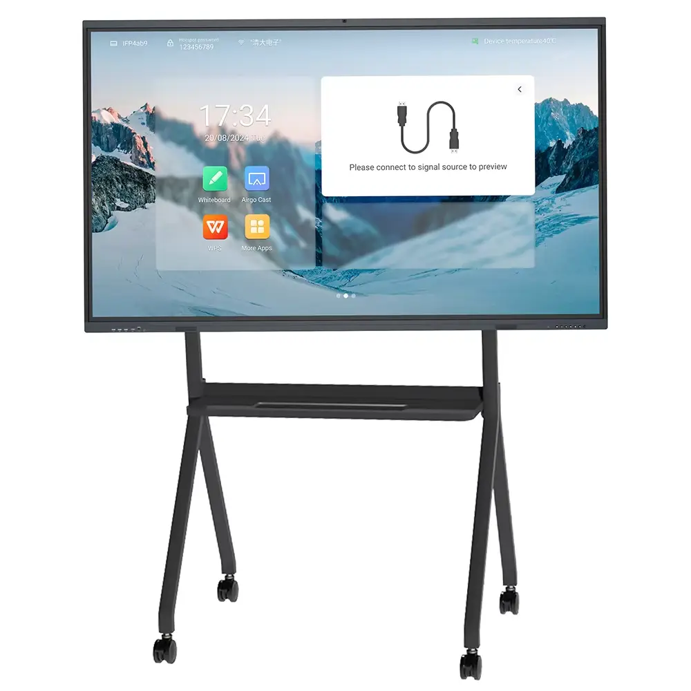 Wholesale Factory Price 55/65//75/100/110 Inch 4K LCD Digital Interactive flat paenl For Classroom Conference Engaging Collaborative Interactive Boards 1