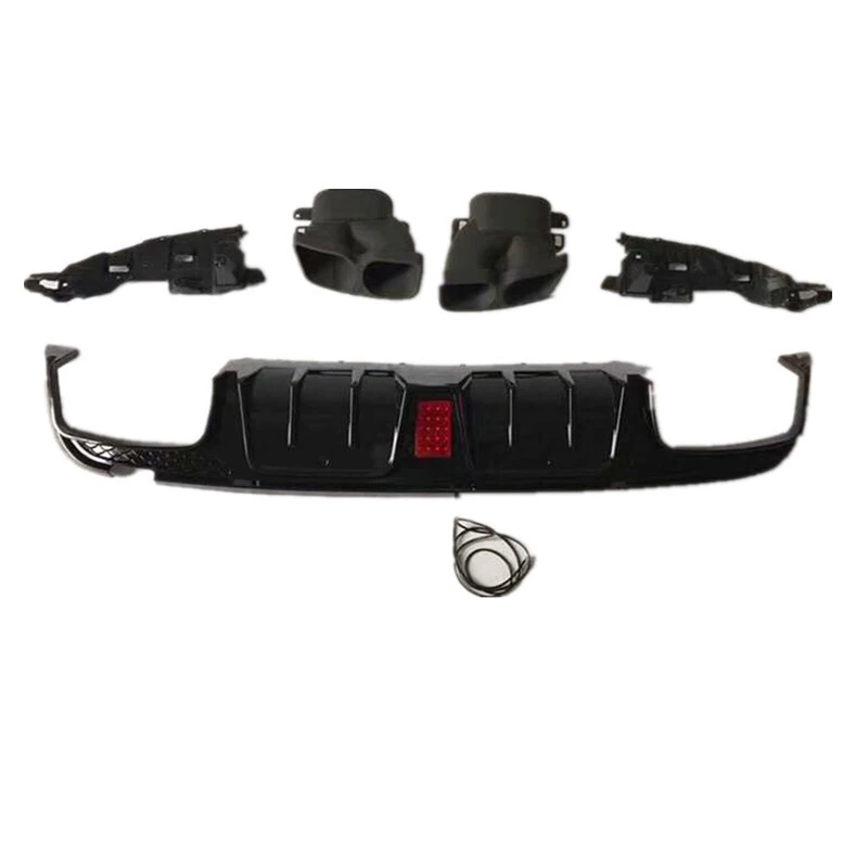 Tubo de escape + difusor traseiro para classe C/E/S W205 W213 W222 S63 S65 1