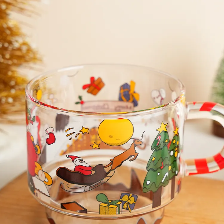 Custom Madecustom Glass Mugs for Hotel Carton 9X7X8.2 Cm 5