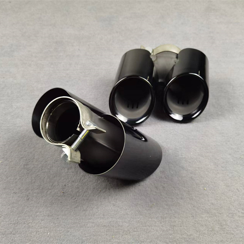 For Porsche Carrera 911 Stainless Steel Black Muffler Tip Exhaust Pipe 5