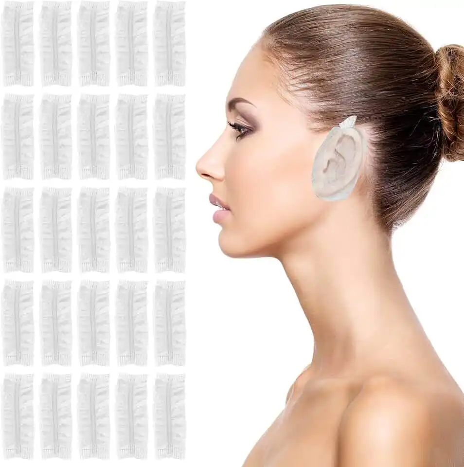 Disposable PE ear cover in SPA / shower / hair salon 1