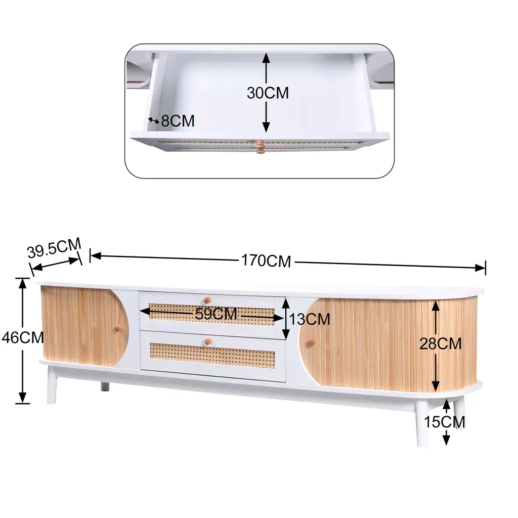 Wood Tv Stands for Sale LFGB 170 X 39.5 X 46 Cmcost 6