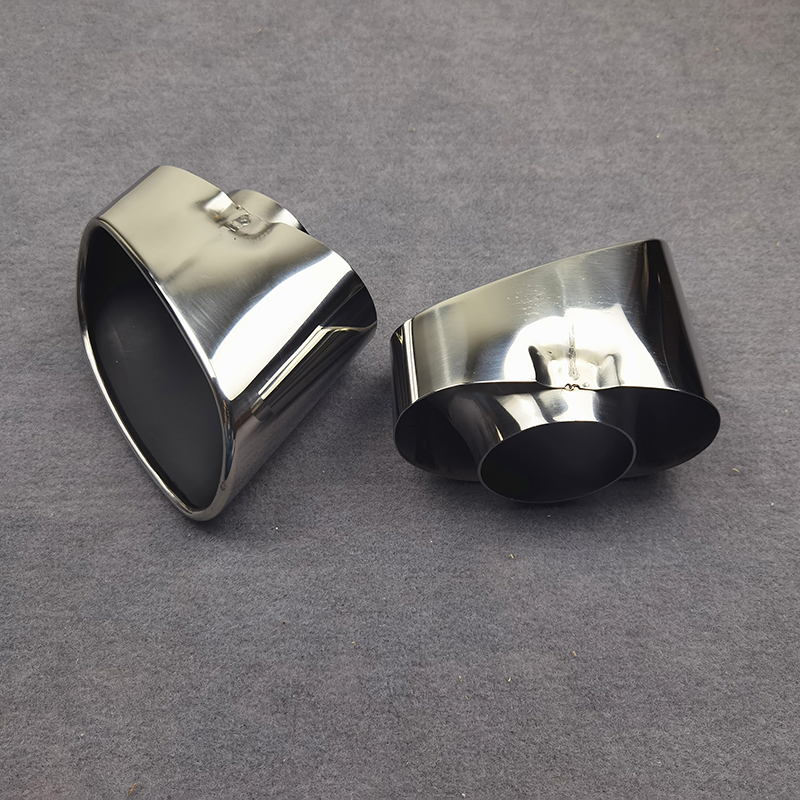 Stainless Silver Exhaust Pipe Muffler Tip For BMW X5 E70 2008-2013 4