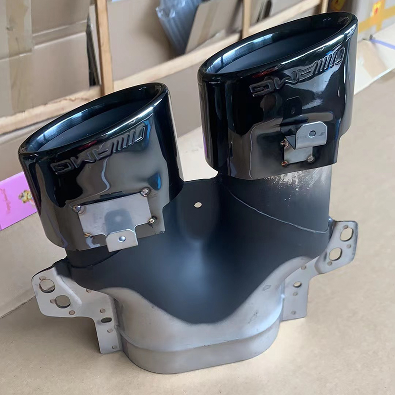 Ponta preta do tubo de escape para Mercedes-benz W205 AMG C43 2015-2019 3