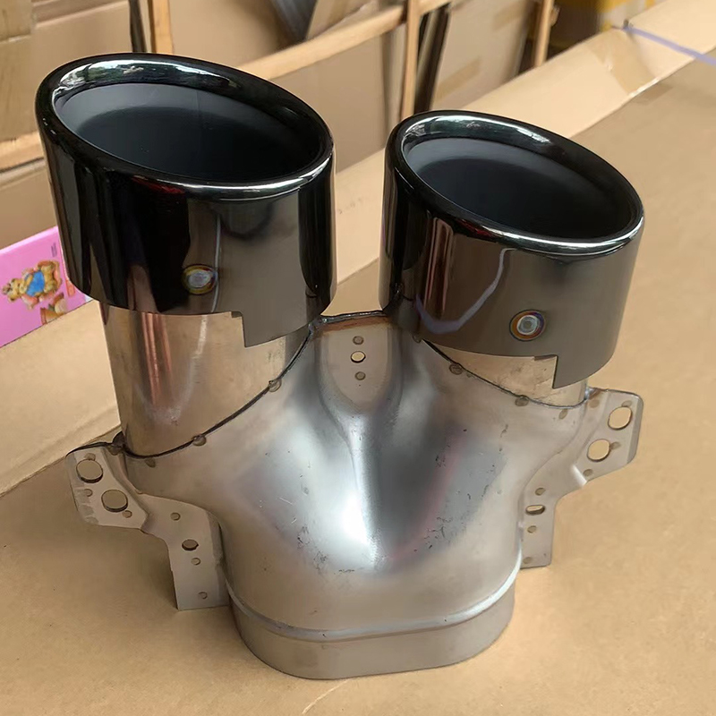Ponta preta do tubo de escape para Mercedes-benz W205 AMG C43 2015-2019 2
